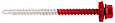 Купить долговечный Саморез 4,8х70 RAL3020 (красный насыщенный) в интернет-магазине Компании Металл профиль.