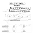 Металлочерепица МЕТАЛЛ ПРОФИЛЬ Монтекристо-M (PURMAN-20-5005-0.5)