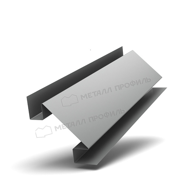 Планка угла внутреннего сложного 75х3000 (ПЭ-01-9006-0.5) ― заказать в интернет-магазине Компании Металл Профиль по приемлемой цене.